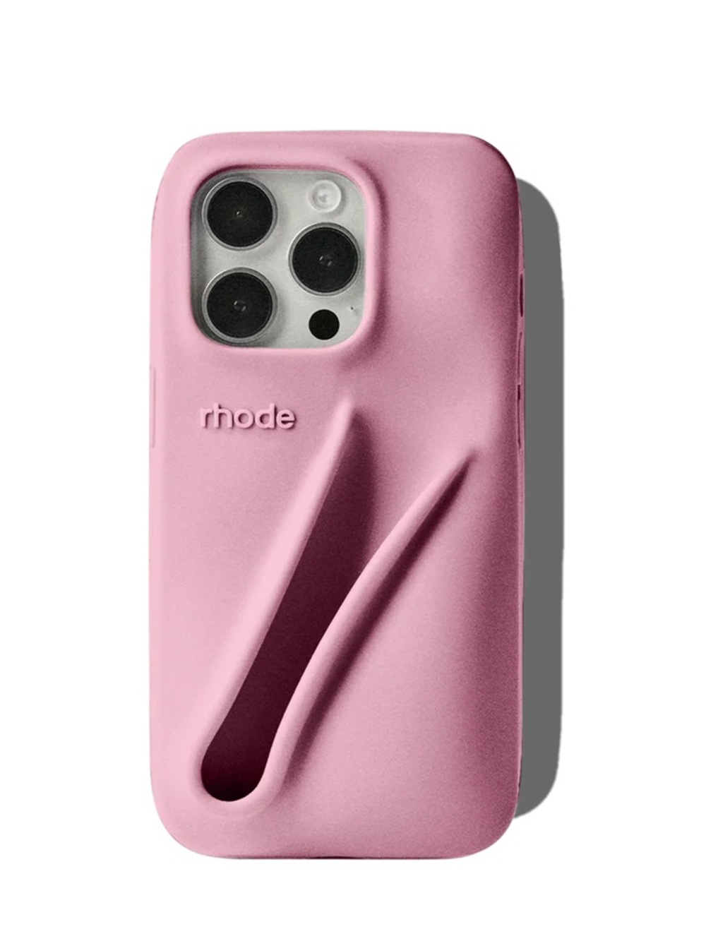RHODE Lip case in shade pretzel iPhone 16 pro